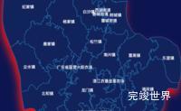 echarts湛江市雷州市geoJson地图阴影实例代码